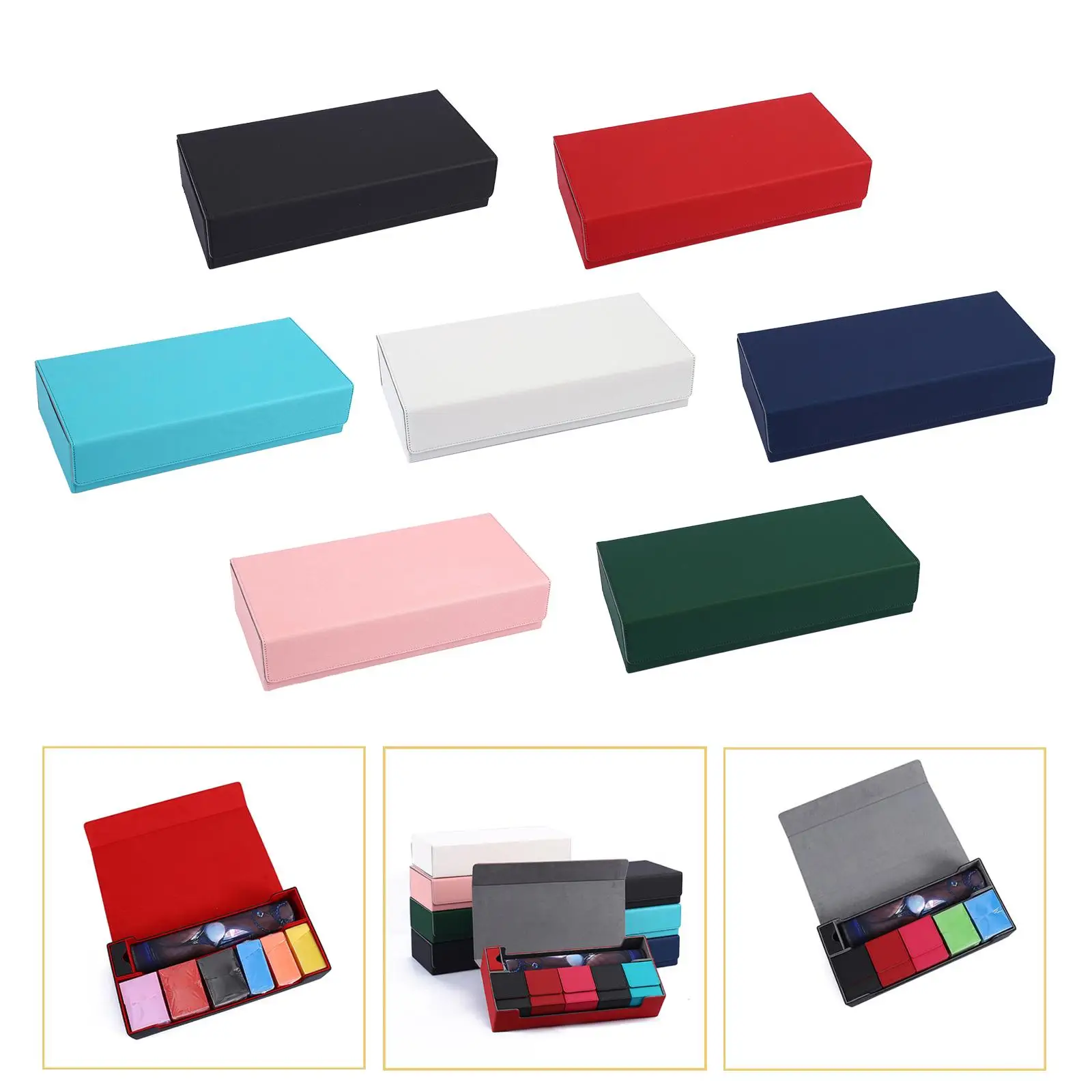 

Magnetic Closure Card Deck Organizer for Sports Cards, Storage Solution