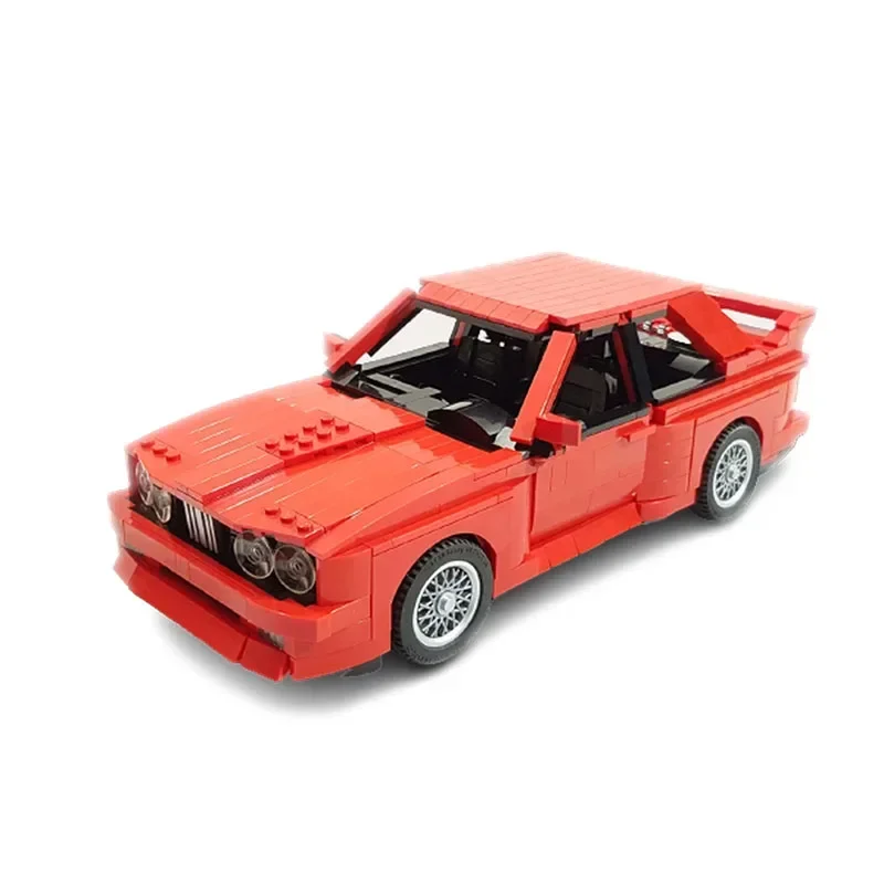 Movie Series Red Supercar (E30) Assembly Building Blocks Model • 1461 Parts Building Blocks Kids Birthday Custom Gift Toys