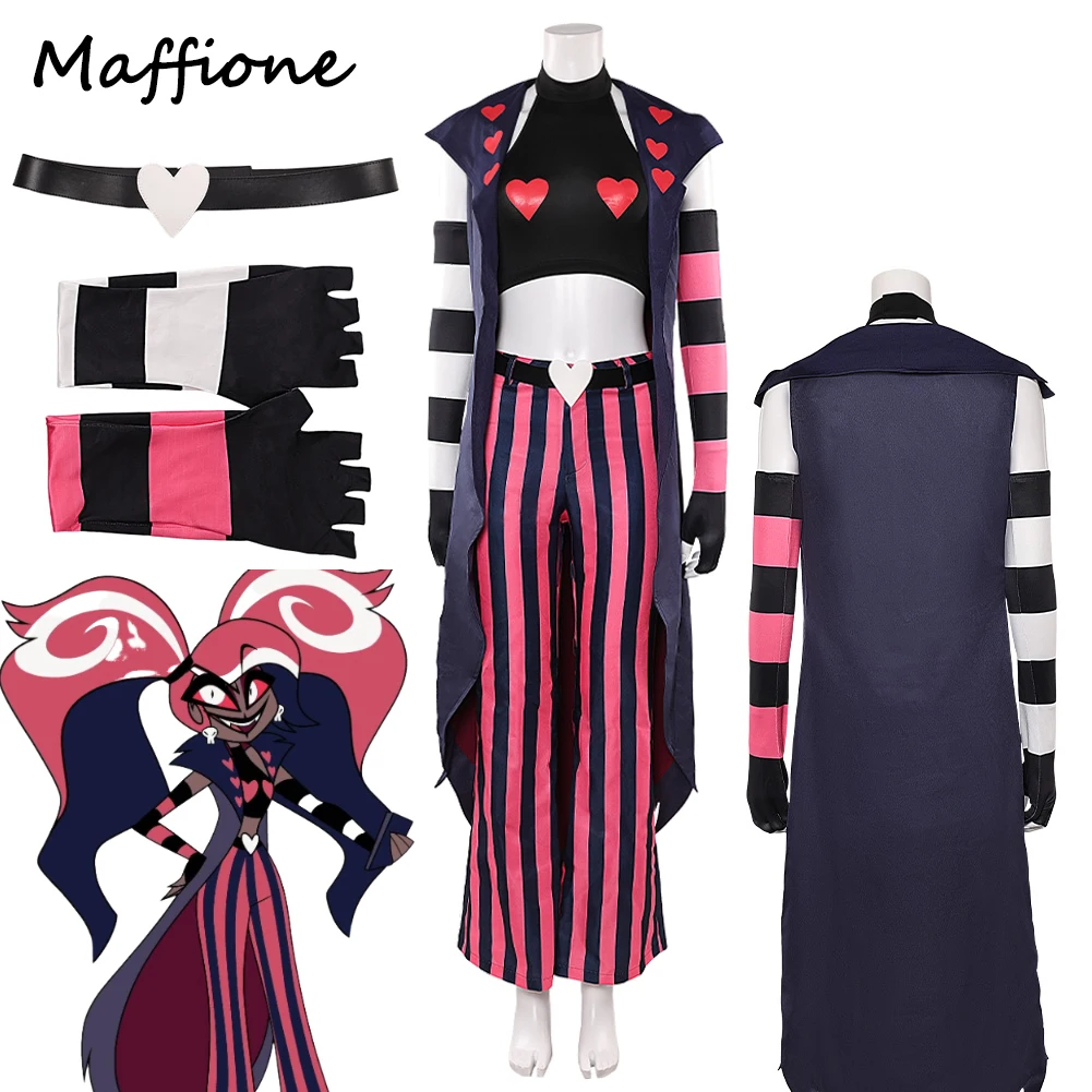 

TV Hell Inn Velvette Косплей Костюм Ролевая Игра Фантазия Одежда Женская Взрослая Женская Маскировка Униформа Одежда Костюм Для Хэллоуина