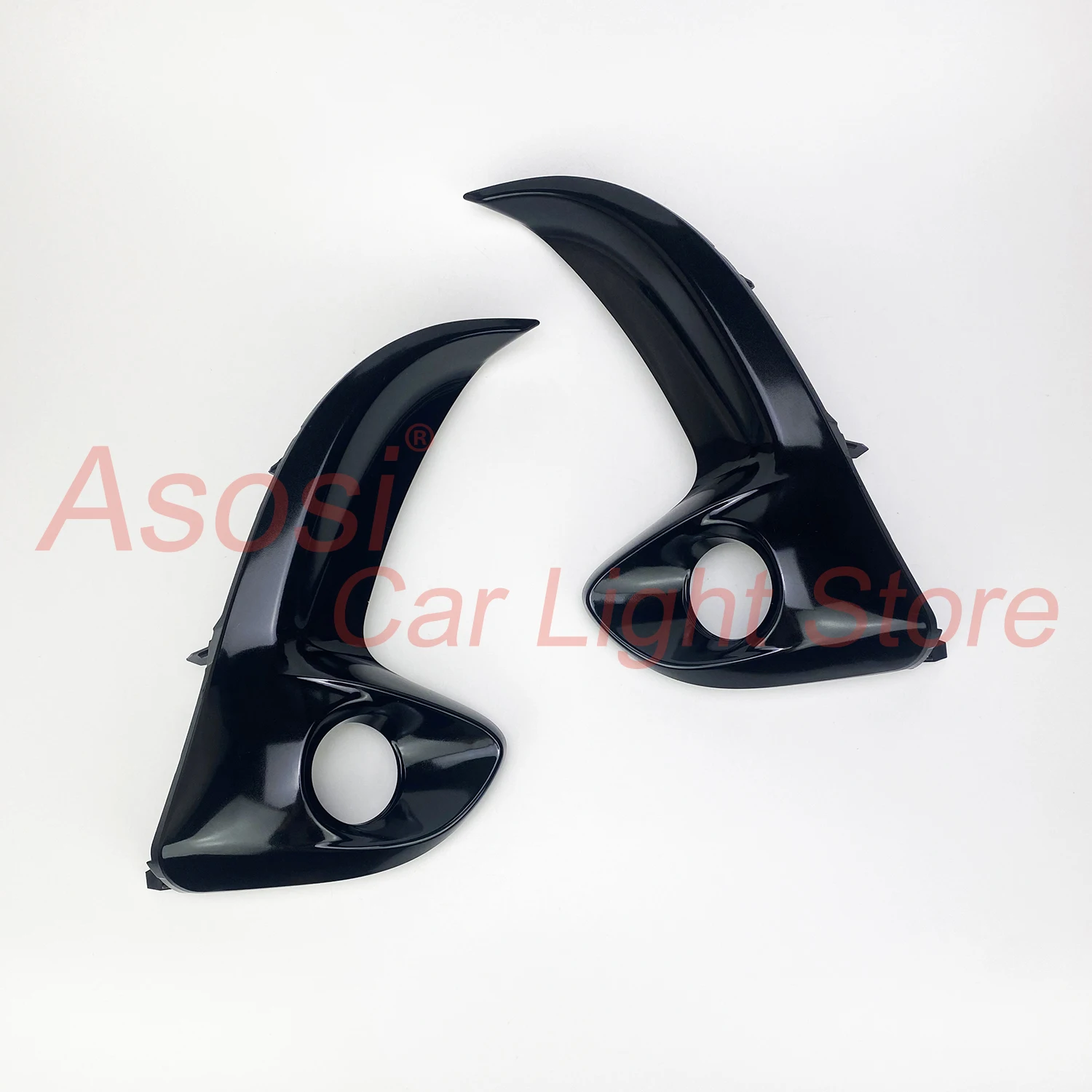 Front Bumper Fog Light Trim Cover Frame Bezel For Toyota Yaris Ativ / Vios 2020 2021 Left + Right Side Direct Replacement