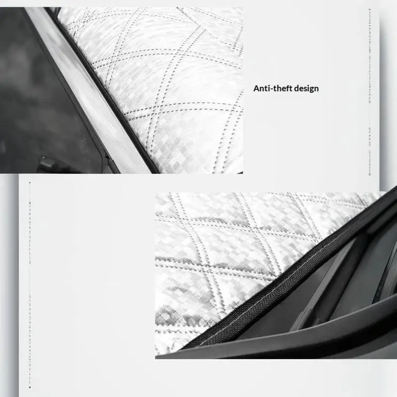 Aluminiumfolie Auto-Frontscheiben-Schneeabdeckung 1 Stück Anti-Eis Frostschutz für Winter Outdoor Auto-Lagerung – Detail 18