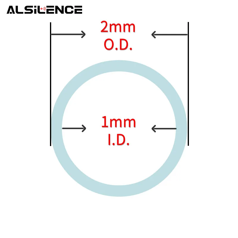 100 ซม./PCS คุณภาพสูง PVC โปร่งใสท่อสําหรับ DIY Earmolds IEM หูฟังเครื่องช่วยฟังท่อ PVC 1mmID/2mmOD