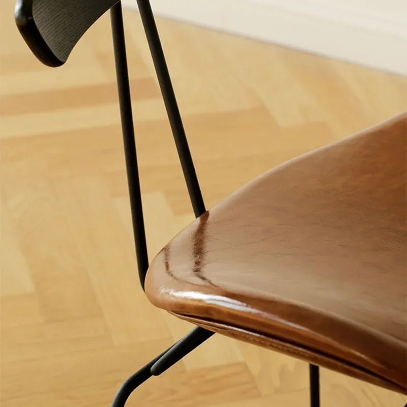 Creative Wrought Iron Dressing Chair for Bedroom Lounge Chairs Sillas De Comedor Furniture Стулья Для Nordic Retro Dining Chair