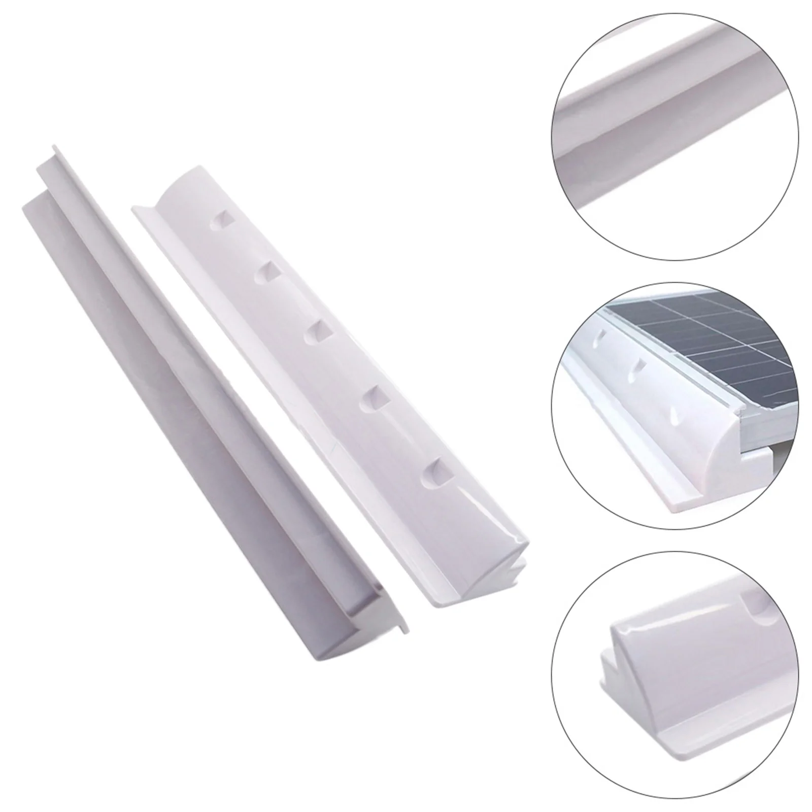 

2Pcs Solar Panel Mounting Rack Flexible Installation ABS for Roof Rv Boat Cold Hot Humid Proof Solar Panel Rack