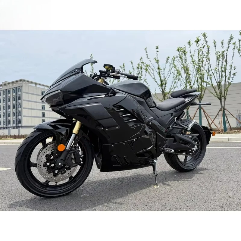 Best Quality High Power Motor Electric Motorbike for Two Seats 5000W Central Motor Belt Drive Electric Cruiser Motorcycle Bike