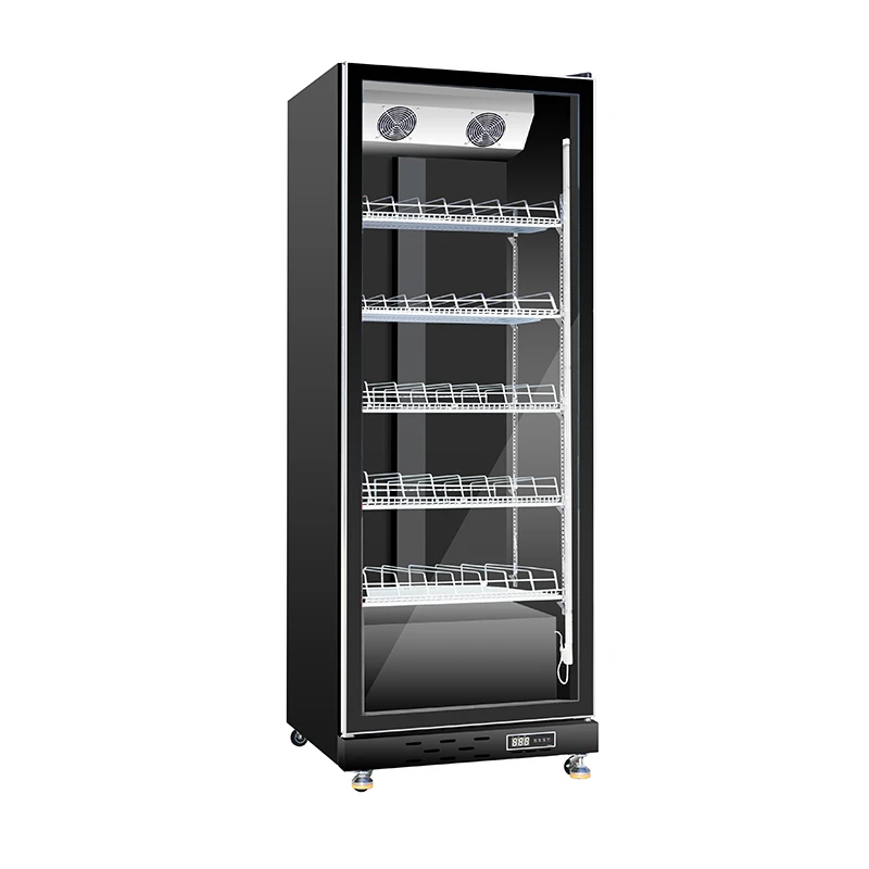 Commercial Chiller Shop Commercial Bar with Led Freezer Wine Beverage Refrigerated Display Cabinet