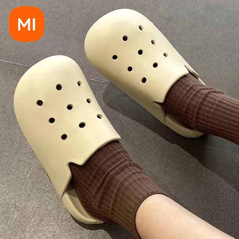 Xiaomi Home Slippers Anti-slip Flip Flops Woman Sandals Fashion Soft Sole EVA Indoor Slide Thick Platform Cloud Slipper Bathroom