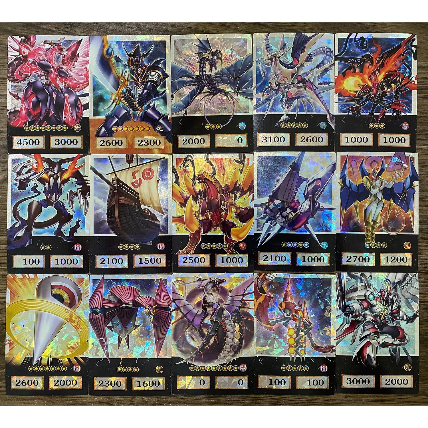 100 Stück Yu-Gi-Oh Anime-Stil Karten Blue Eyes Dark Magician Exodia Obelisk Slifer Ra Yugioh DM Klassische Proxy DIY Karten Geschenk – Detail 6
