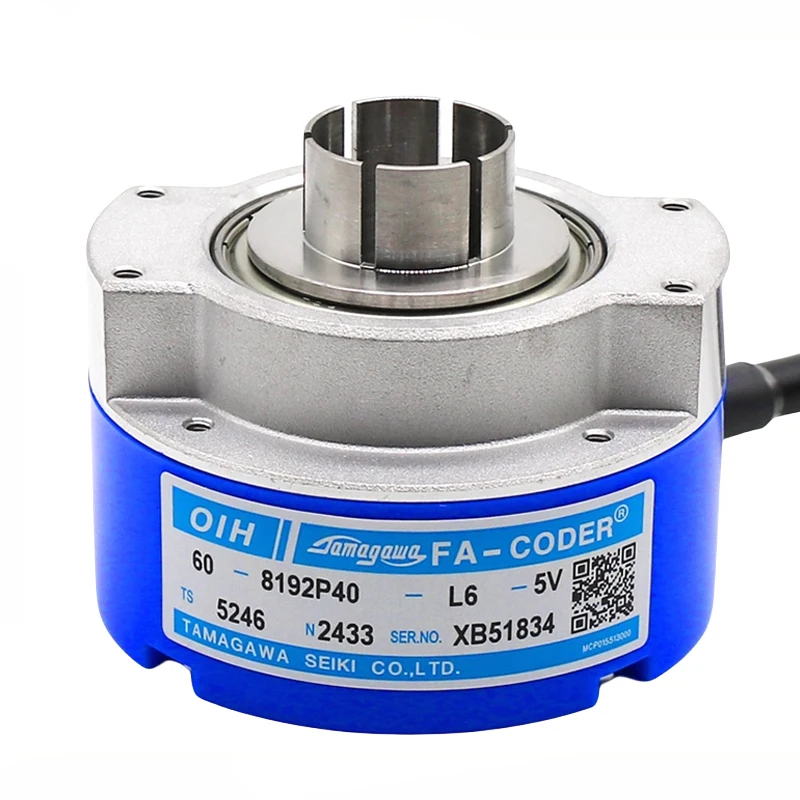 

New Original Tamagawa Incremental Rotary Encoder OIH60-8192P40-L6-5V TS5246N2433 for Hitachi Elevator Parts