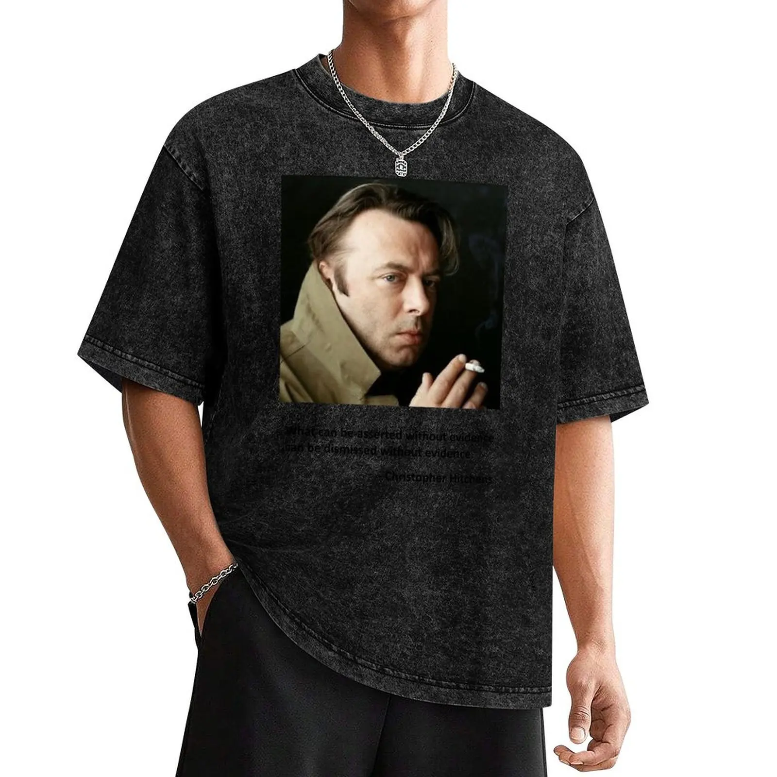 Christopher Hitchens quote T-Shirt Blouse man clothes custom shirt Men's t-shirts