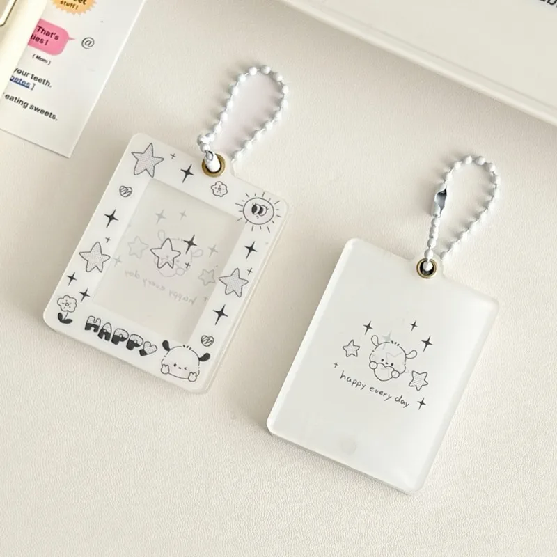 Cute Dog Practical Hot Sell One Inch Magnetic Acrylic ID Card Cover Brick Desktop Protection Card Film Card Cover