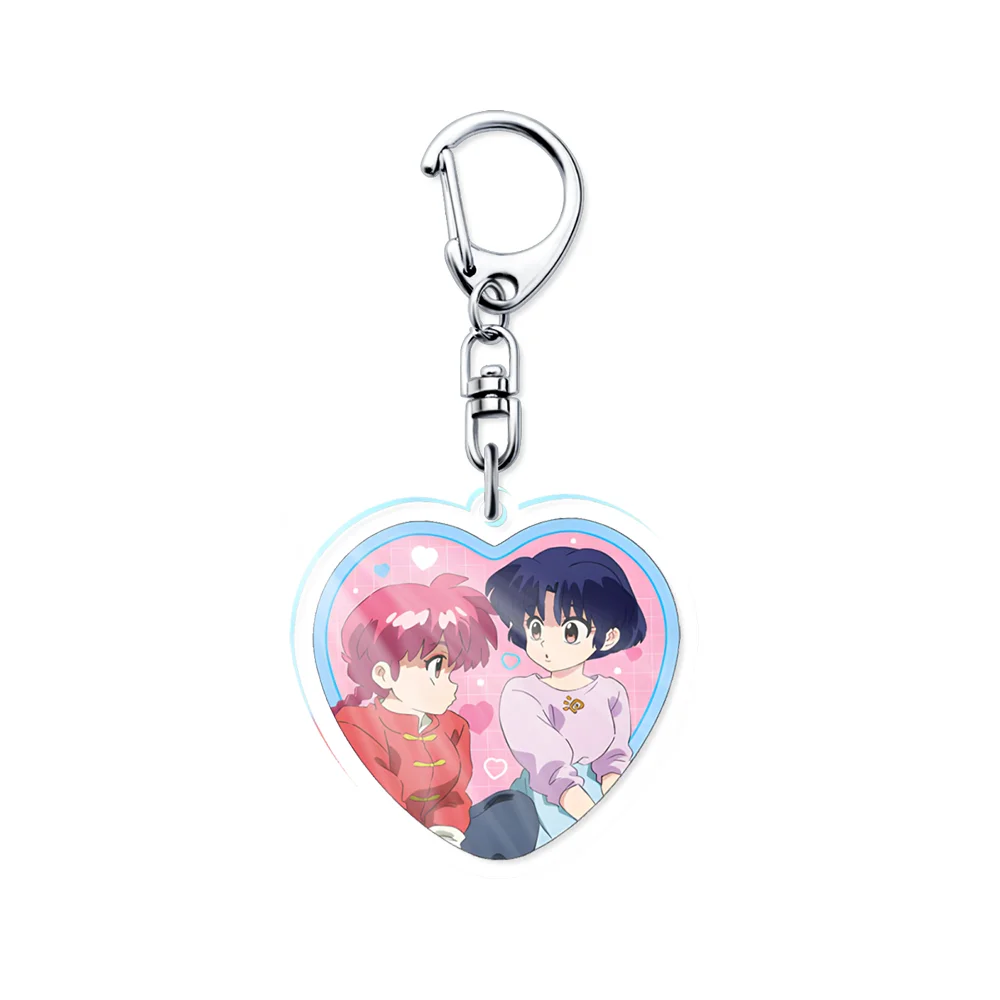 Anime Ranma 1/2 6cm Ranma Saotome Kasumi Tendou Kodachi Kunou Acrylic Key Cute Cartoon Schoolbag Pendant Display Collectibles