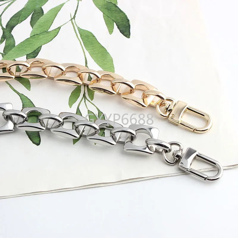 1-5PCS 15MM 18MM Metal Chains Braid With Shoulder Strap Messenger Chain For Bags Crossbody Handbag Purse Belt Handle Accessories