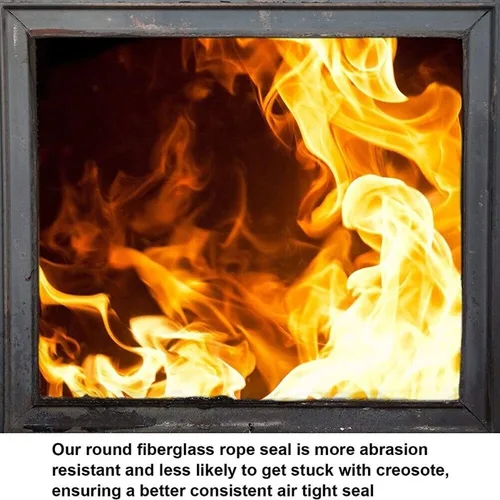 Imagen 2 del producto Kit de juntas de puerta de estufa de leña de 2m/5m, junta de sellado de cuerda de fibra de vidrio autoadhesiva para 6mm/8mm/10mm/12mm/16mm/18mm/20mm/25mm