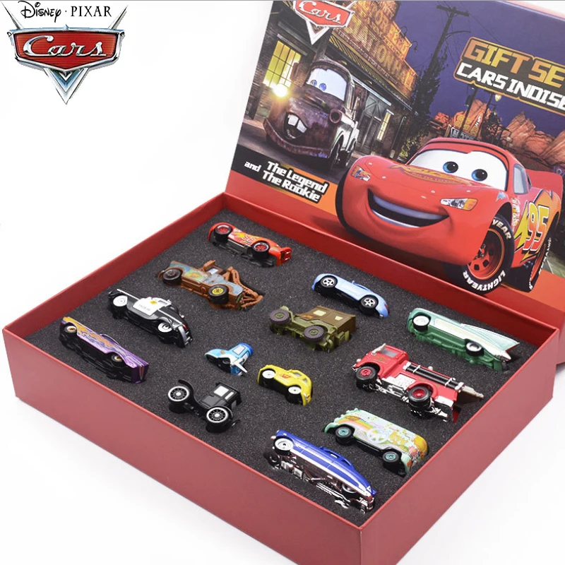 1:55 Disney Pixar Cars 3 Metal Diecast Car Model Toy Gift Set Lightning McQueen Jackson Mack Uncle Truck Boy Birthday Toys Gift