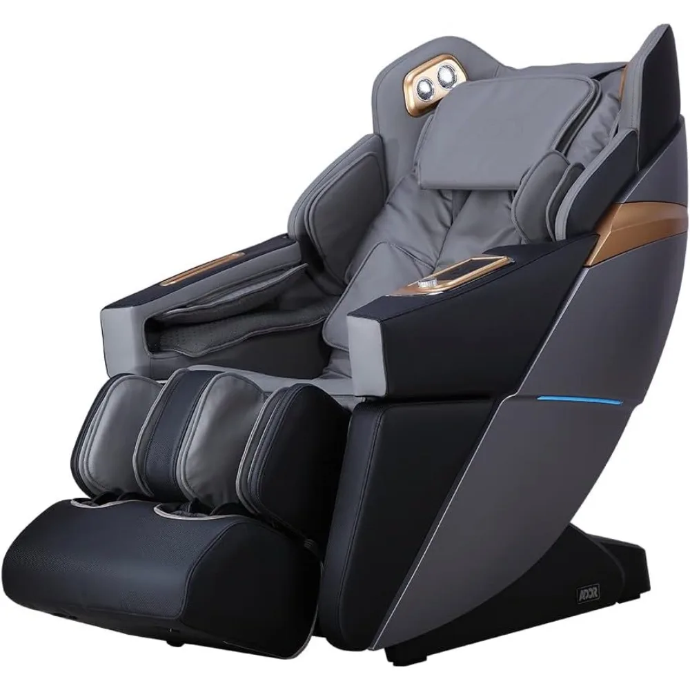 Zero Gravity Ergonomic SL-Track Intelligent Voice Control Massage Chair - Black & Charcoal