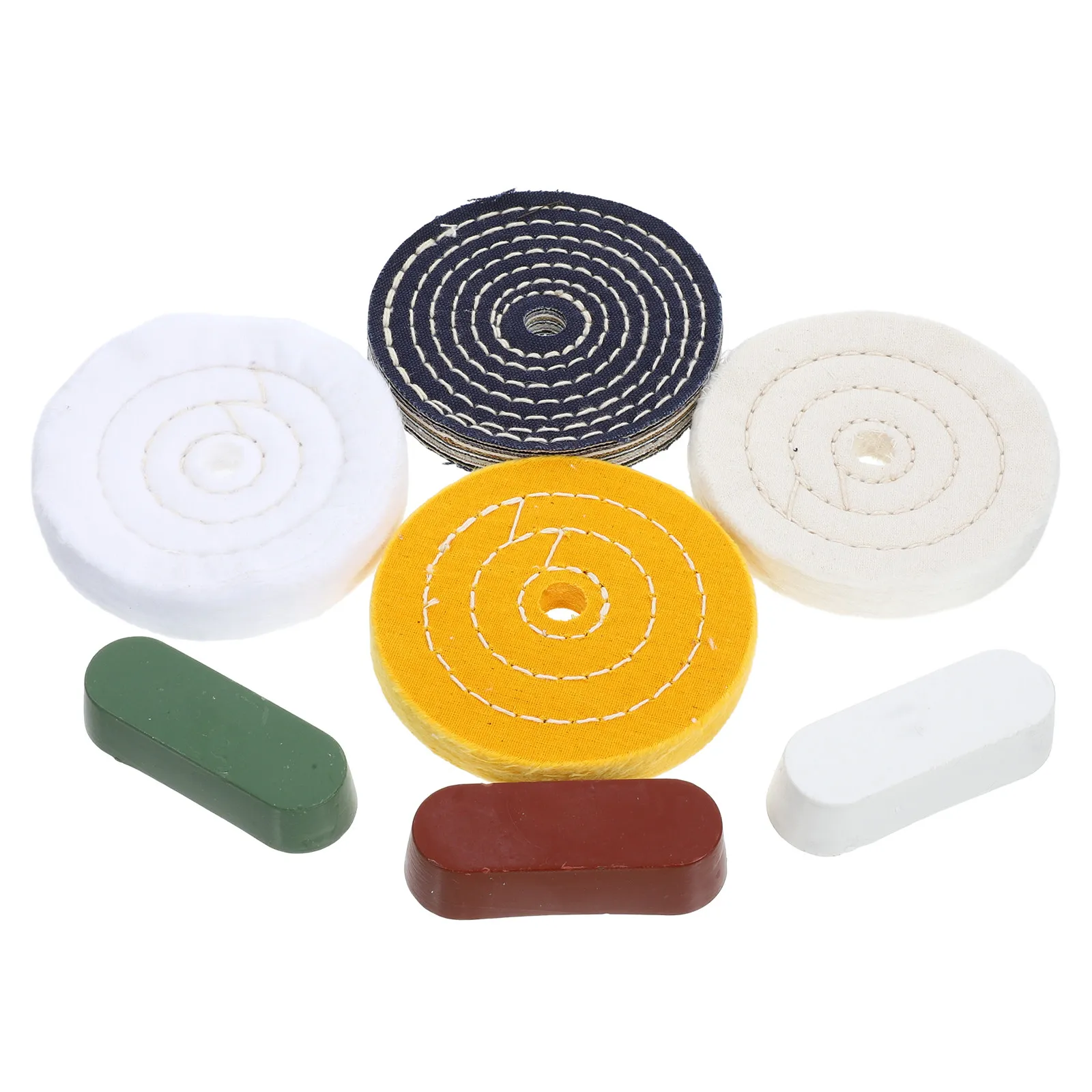 1Set Polishing Wheel Kit Buffing Disc Set for Grinder Jewelry Glass Plastic Electronics DIY Craft Polisher Accessories