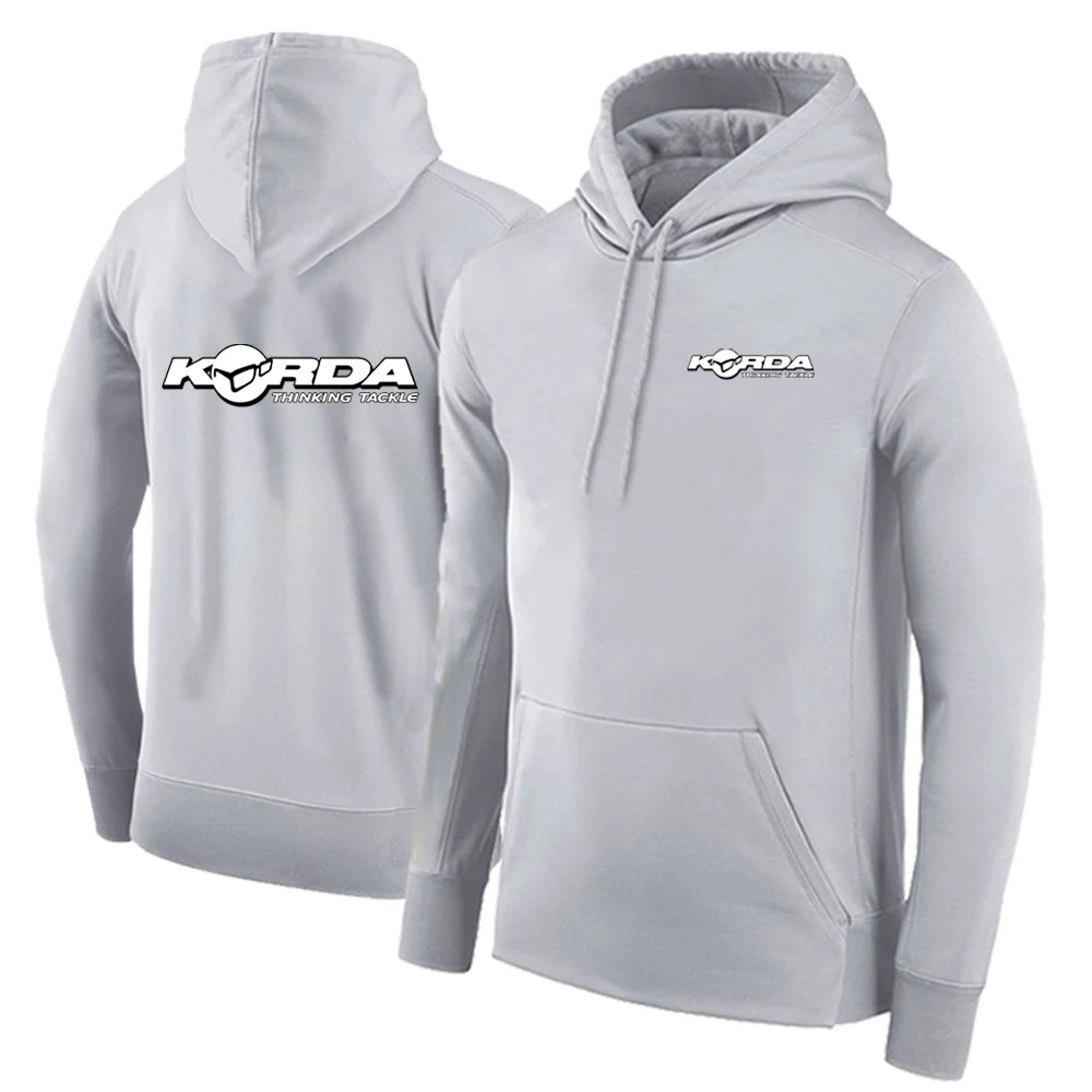 2024 Men Korda Inspired Tribute Spring and Autumn Style Solid Color Casual Pullover Hoodies Loose Fashion Clothing Hooded Tops