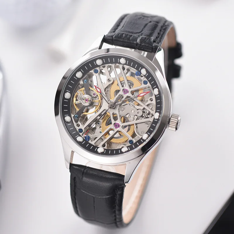 New Top brand Luxury Mens watch waterproof Fashion hollow out Mechanical watches luminous Automatic MAN Watch relogio masculino