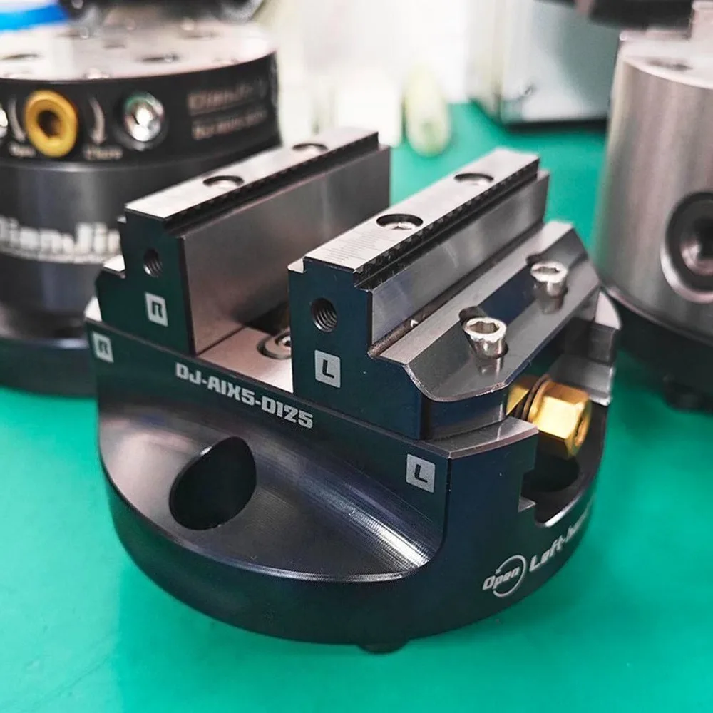 4 5 Axis CNC Self-Centering Disc Vise 0.02mm High Precision 150Nm Clamping Torque Hardened Alloy Steel CNC Milling Machine Tool