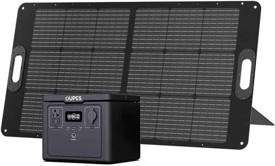 

OUPES Exodus 600 Plus 600W Solar Generator with 100W Solar Panel, 512Wh Portable Power Station with AC Outlet, Solar Powered