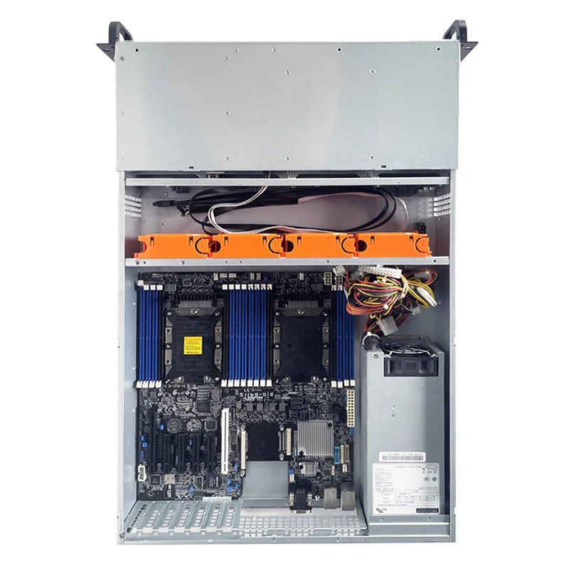 Server 2U 8bays Hersteller Server Rackmount Servergehäuse Sgcc Steel 1,2 mm SAS/SATA Backplane mit optionaler Schnittstelle