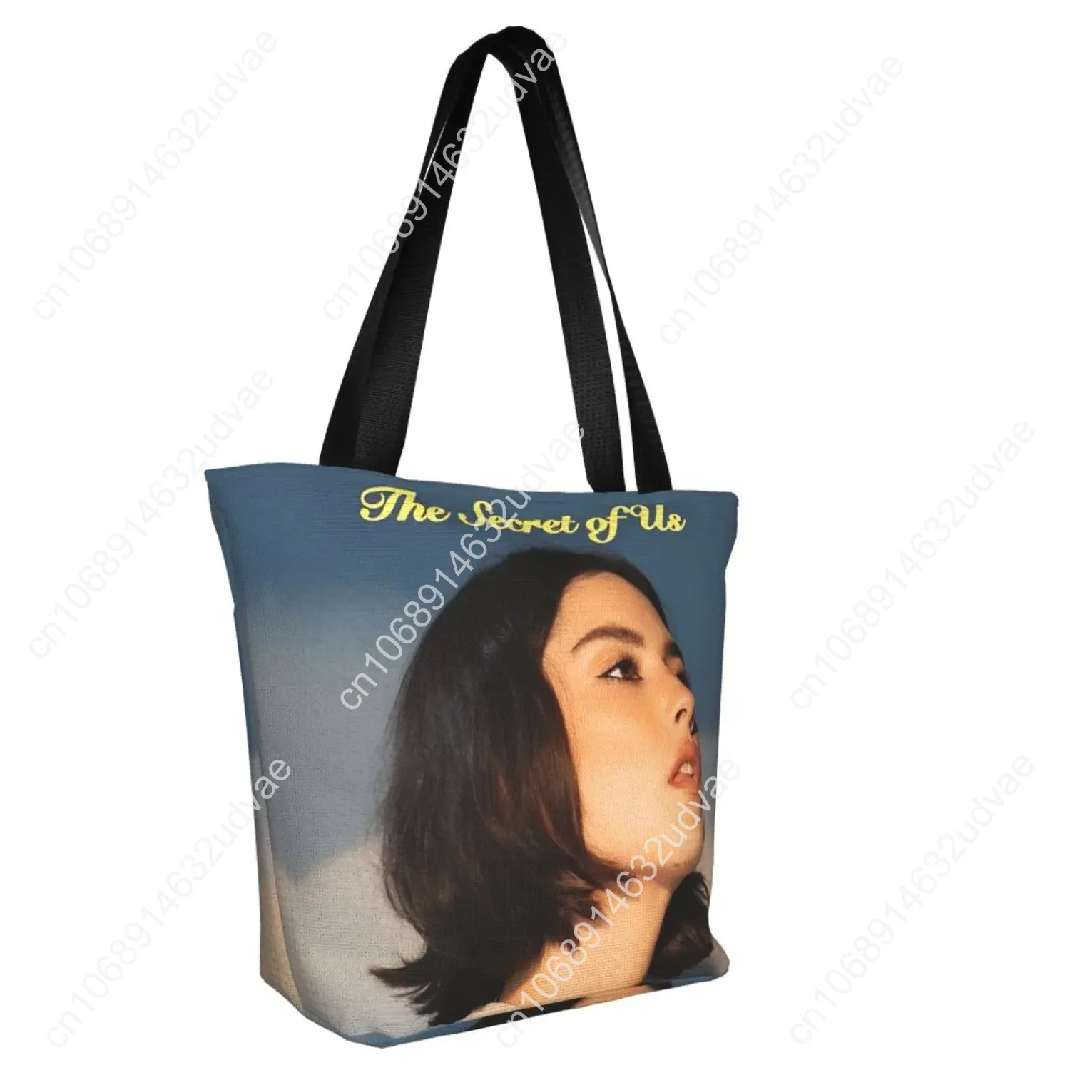 Singer Gracie Abrams The Secret Of Us Shopping Bag Zipper Opening Unique Design Merch For Unisex Casual Tote Bags