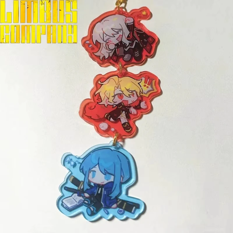 Juego de moda Limbus Company Sancho Don Quijote Bari llavero de Cosplay llavero colgante acrílico Unisex accesorios de llavero regalos