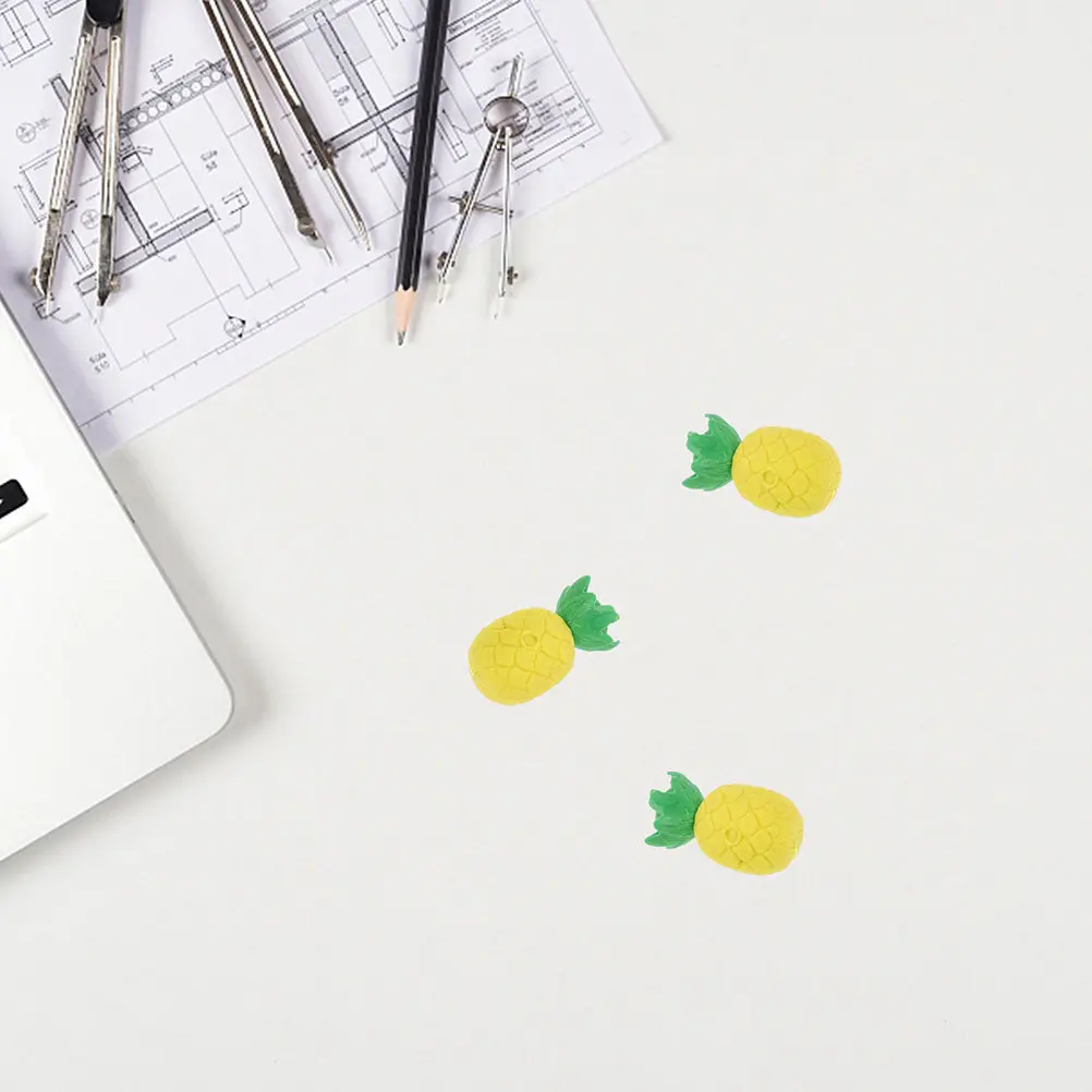 

40 шт. ластиков для карандашей в форме ананаса, мини-ластики, многофункциональные портативные износостойкие аксессуары, школьные принадлежности