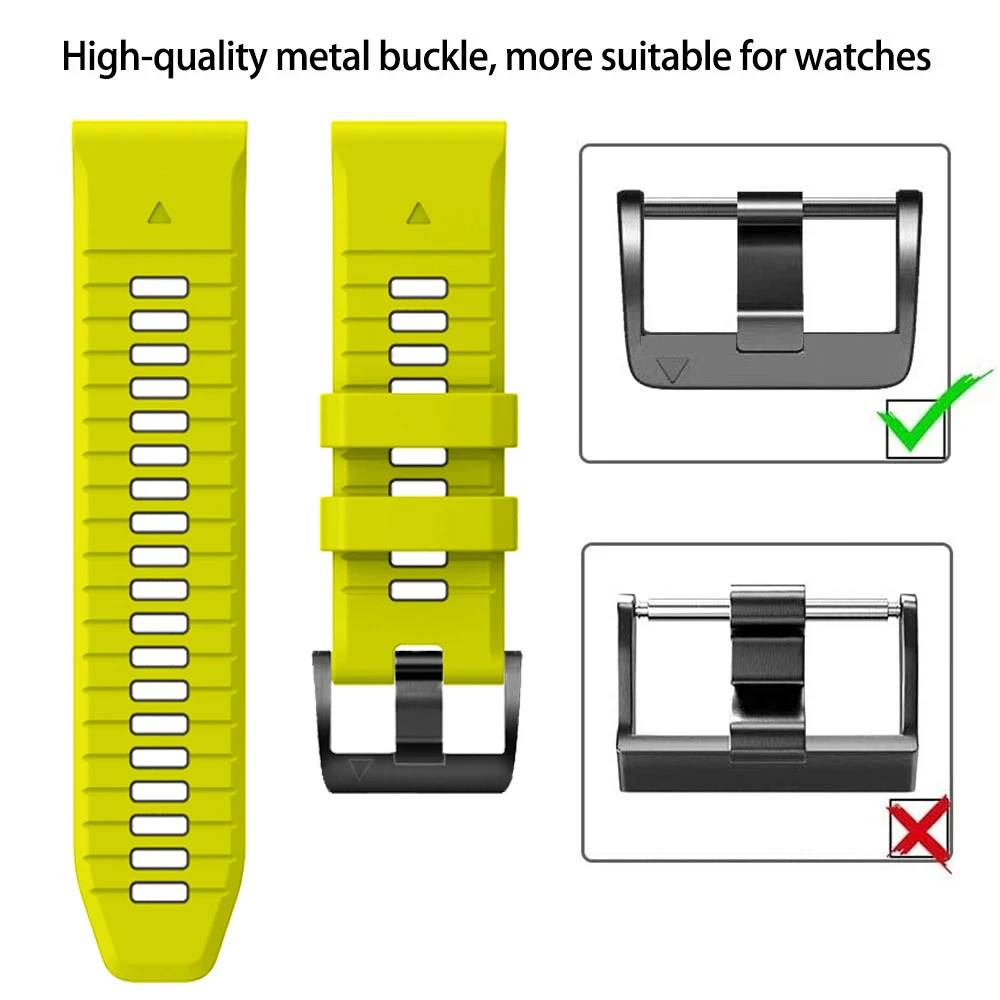 Correa de reloj para Garmin Fenix, pulsera de silicona, 26mm, 22mm, 7X, 7, 6, 6X Pro, 5X, 5 Plus, Epix Pro 2, 965, 955