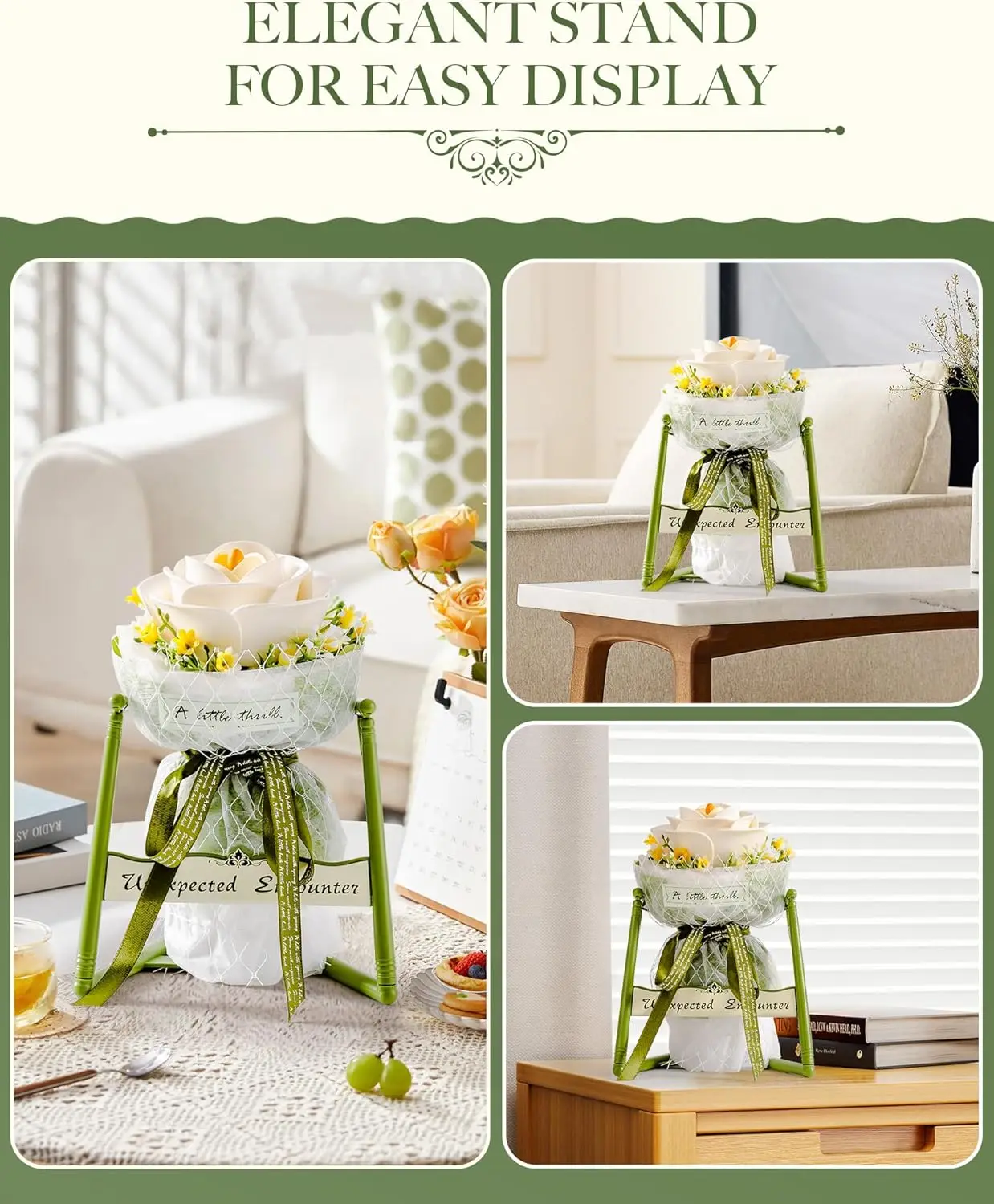 Robotime 3D Puzzle Flower White Camellia with Stand Artificial Flower Building Set Botanical Model Kits Creative Craft Gift