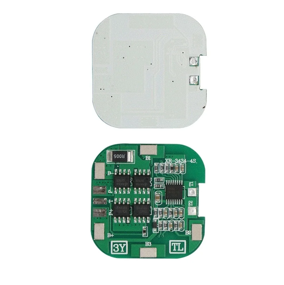 

Battery PCB Board Circuit Board 34*34*3.2MM 4S 8A 12.8V Charge Protection Board Common Port High Quality Lithium