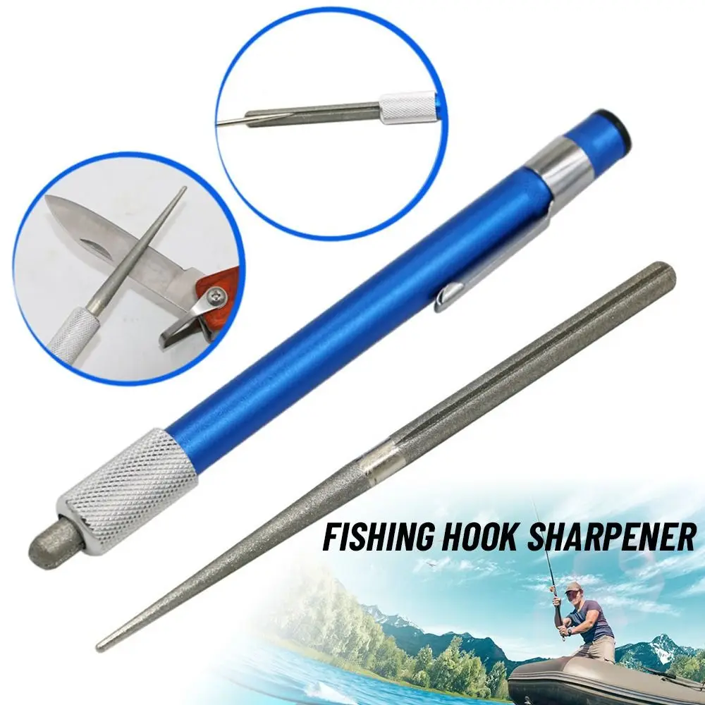 High Quality Sharpener Fishing Hook Sharpener New Arrivals Convenient Pen Sharpener Mini Diamond Pen shaped Outdoor Tool