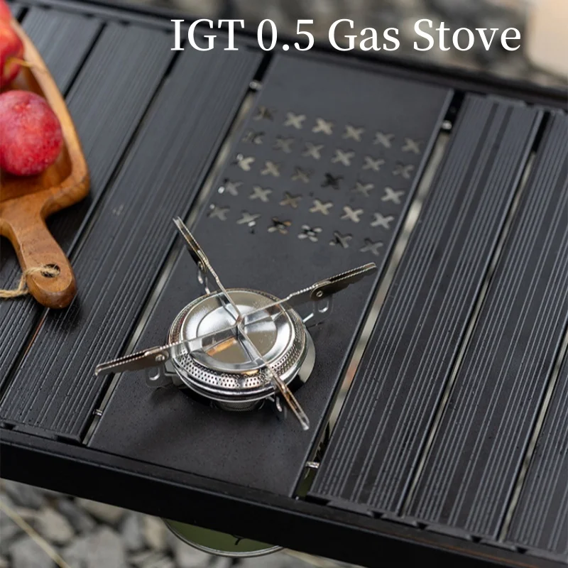 Camping IGT 0.5 Unit Gas Stove 2600W Portable IGT Stove Burner Folding Table Furance Water Boiling IGT  Accessories