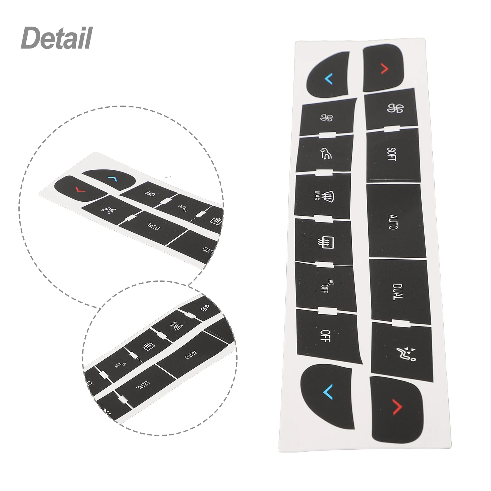 

Car Audio Button Button Repair Stickers Decal Stickers Accessories For Megane For Master For III Button Decals Stickers Auto