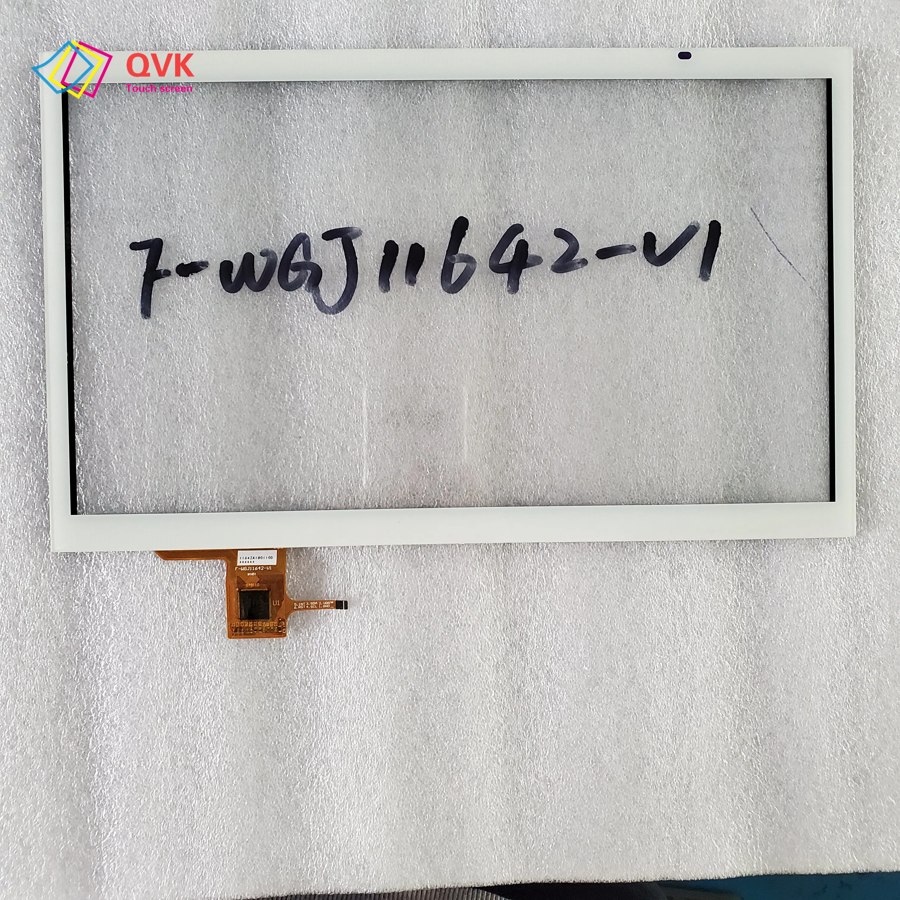 White New P/N F-WGJ11642-V1 F-70807-V1 Capacitive touch screen panel repair and replacement parts