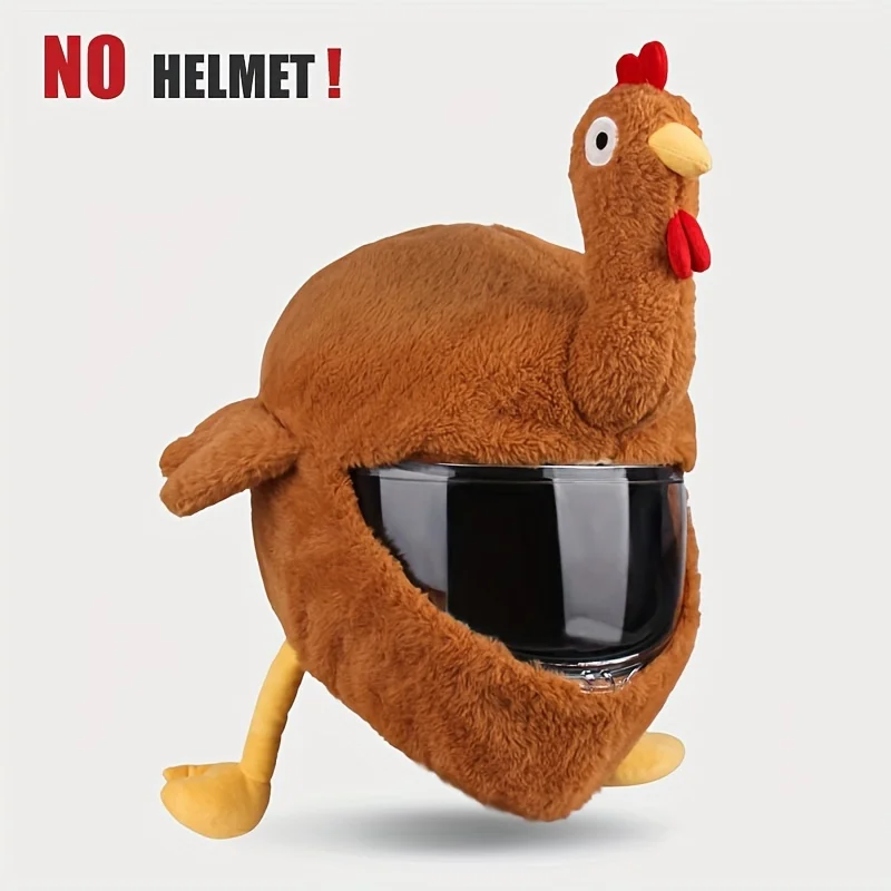 1PC Mother hen motorcycle helmet cover wacky Animal element headgear Cute full face helmet cover Motorcycle helmet accessories