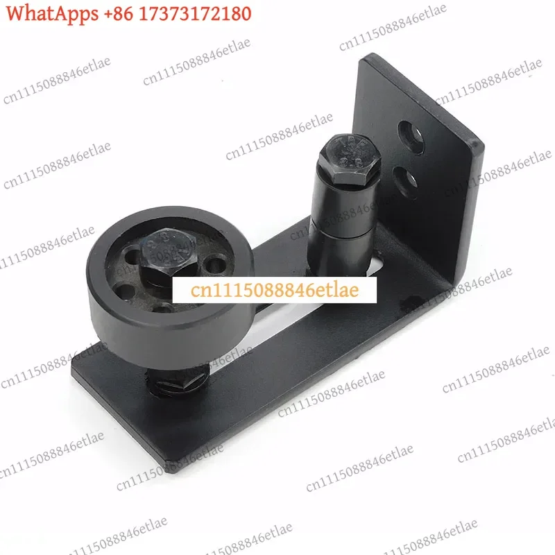 k3 8-in-1 Adjustable Barn Door Floor Guide, Flush Mount Sliding Door Bottom Roller Stay, Universal Door Hardware Kit
