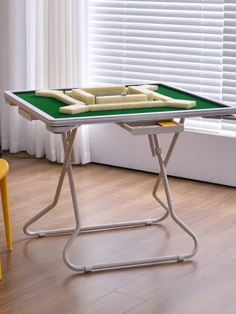 

Mahjong Table Foldable Mobile Home Hand Rub Playing Table Small Simple