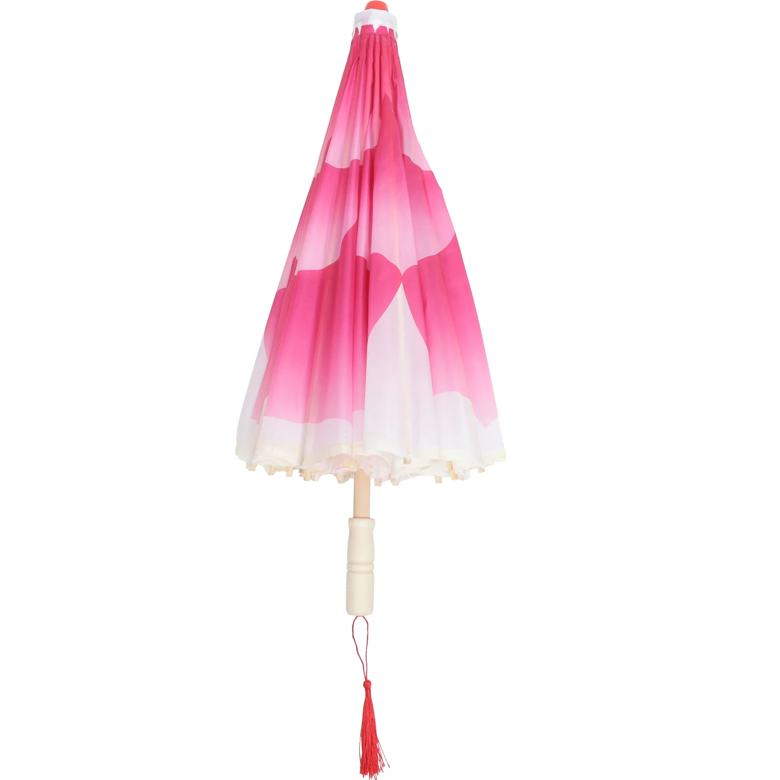 

Oil Paper Umbrella Peony Classical Flower Wooden Performance Prop Chinese Style Handmade Silk Waterproof Durable Interior