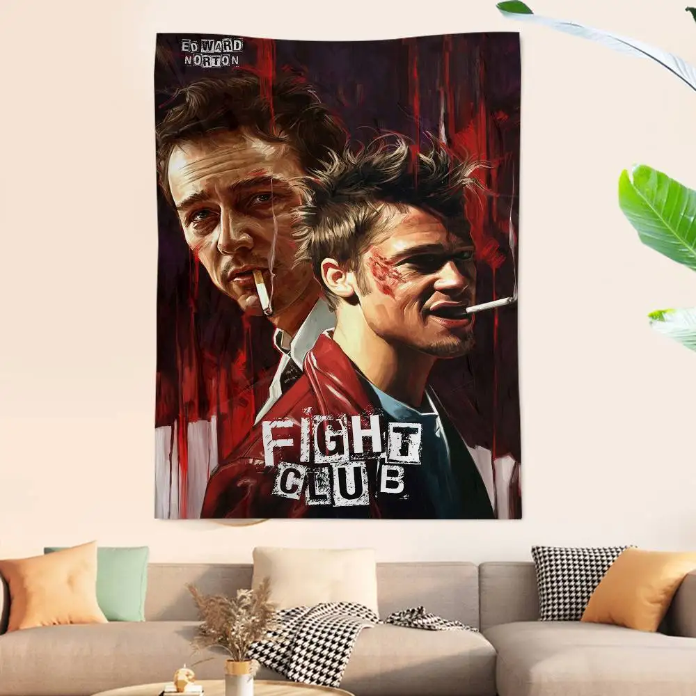 Comedy Drama Fight Club Cartoon Tapestry Wall Hanging Decoration Household Home Decor