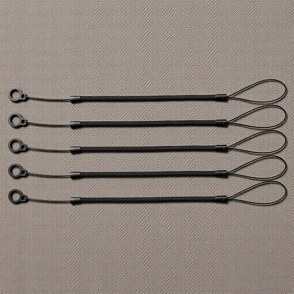

5Pcs Retractable Pen Lanyard High Elastic Spring Tether for Stylus Pens Anti Loss Cord Universal Fit for Touch Pens Easy Adjust