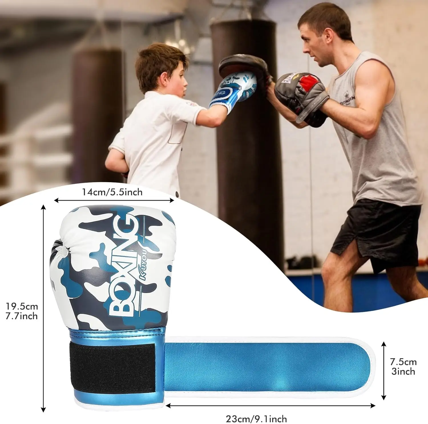 أطفال قفازات الملاكمة قفازات الملاكمة للأطفال طفل بولي Cartoon الكرتون شرارة التدريب قفازات الملاكمة للبنين بنات كيك بوكسينغ MMA #6