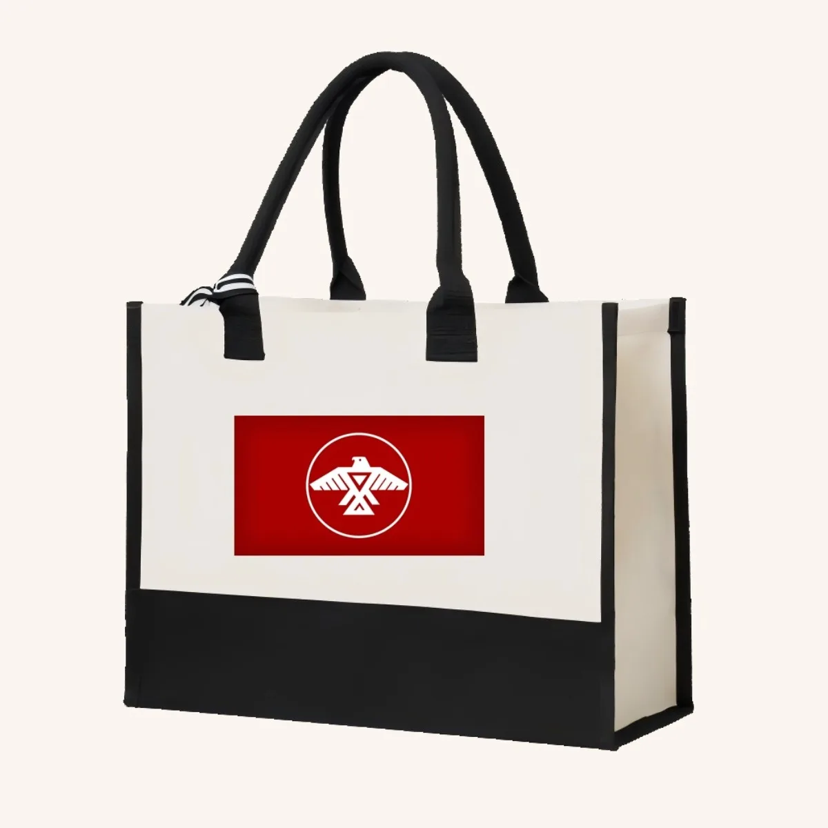 TN RIR (2) 2026 وصول جديد موضة عملية واسعة قابلة لإعادة الاستخدام حمل حقيبة نمط طباعة 2 لهجة الثقيلة حقيبة كتف كبيرة ل #4