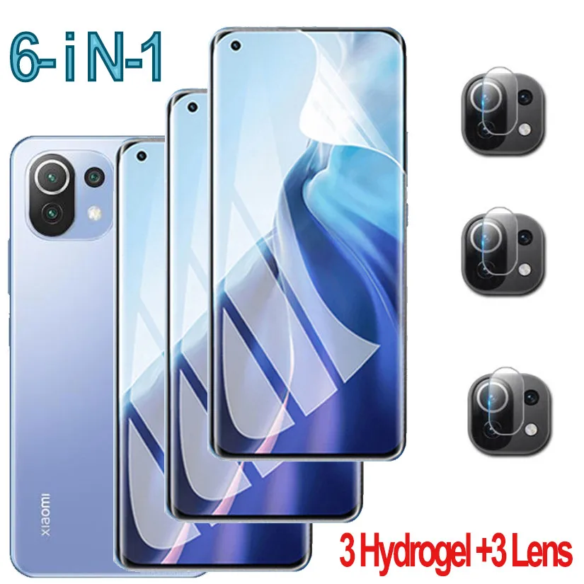 

Hydrogel Film For Xiaomi 11 Lite 5G NE Hidrogel Xiaomi 11T Pro Camera Lens Film Mi 12 Pro 12X 12 Ultra 11i Screen Protector Not Glass Soft Curved Full Cover Protective Film Xiomi 12 Mi 11T 11 T Pro