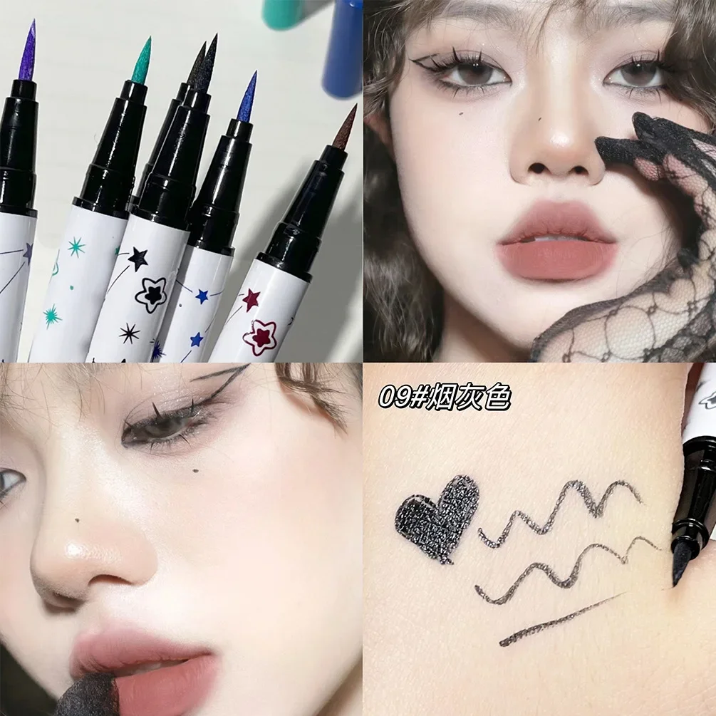 Kolorowy płynny Eyeliner ołówek wodoodporny biały żółty czarny Eyeliner długopis długotrwały szybko schnący makijaż oczu kosmetyki