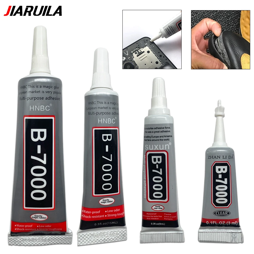 B-7000 Transparent Phone Screen Repair Glue B7000 Universal Glass Plastic DIY Adhesive With Precision Applicator