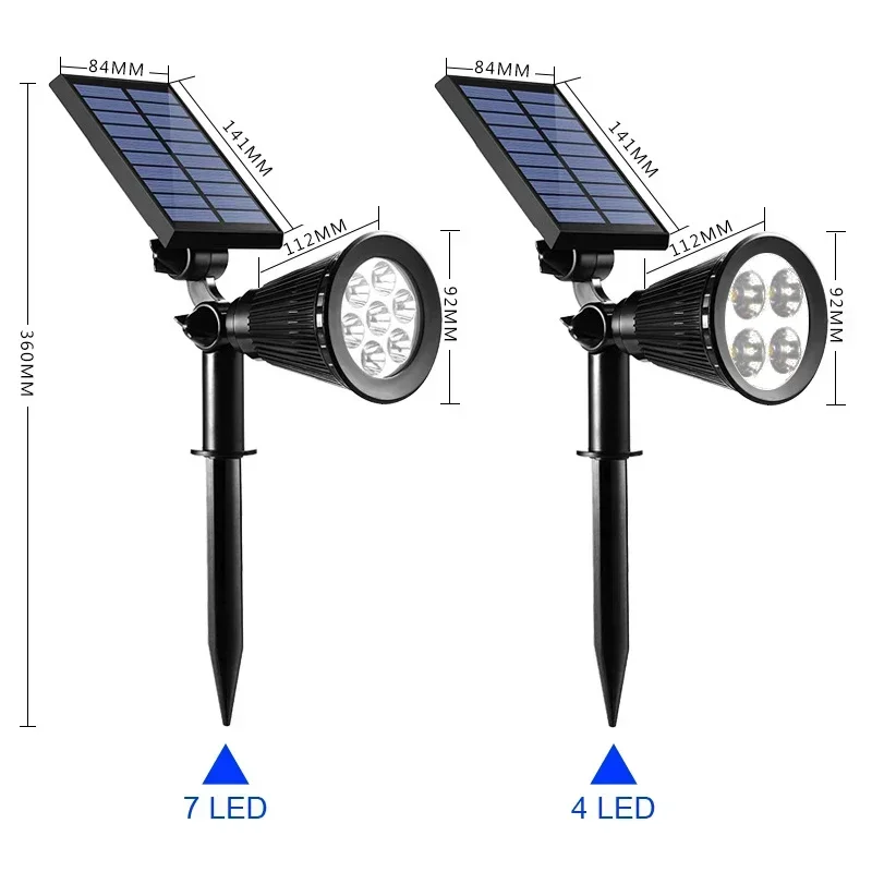 Imagem -06 - Projectores Solares Led ao ar Livre Lâmpada de Gramado Costurada ao Solo ou Lâmpadas Ip65 Impermeável Pedra de Jardim Decorativa Luz Árvore-expandida