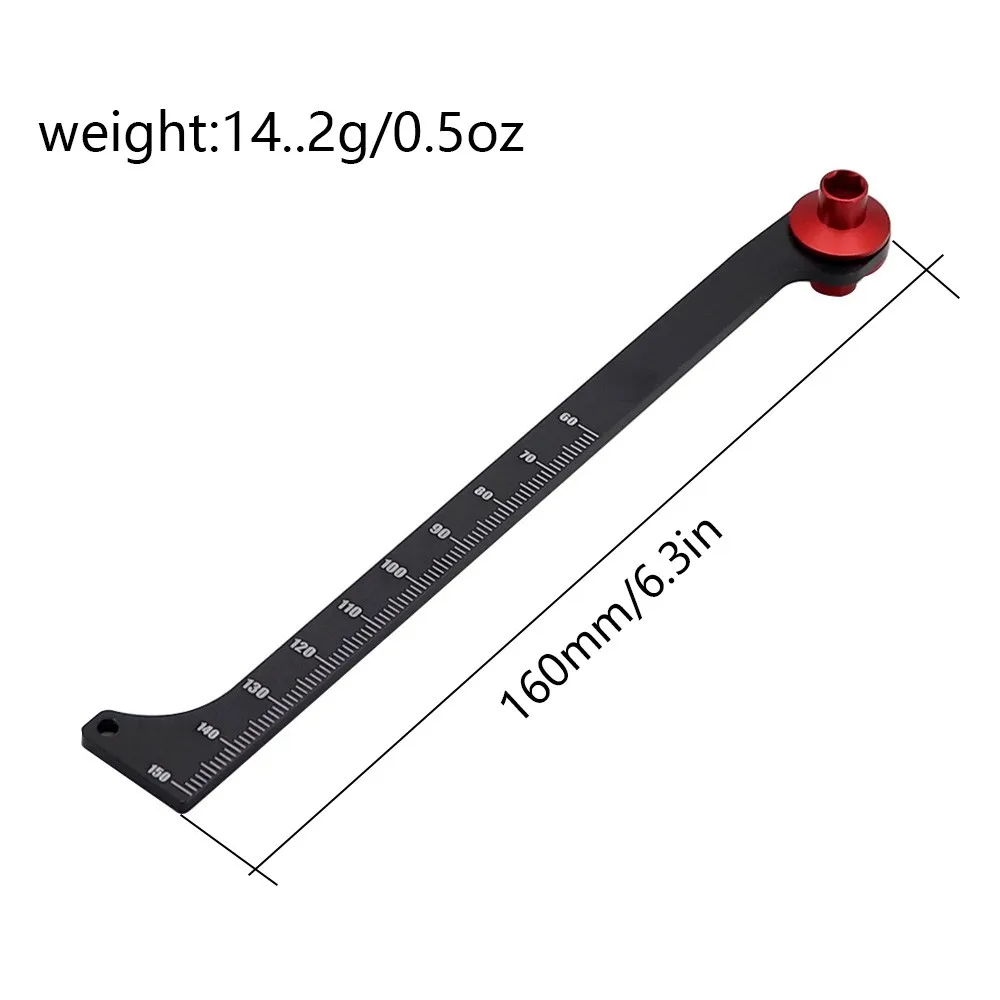 1/8 1/10 Rc Off-road Vehicle Universal Tool Shock Absorber Travel Measuring Ruler For Arrma Traxxas Hpi Huanqi727 Axial Scx10