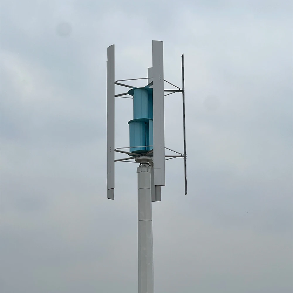 

The core unit of smart microgrid, 500kW vertical axis wind turbine, can complement photovoltaic and diesel engines with multip